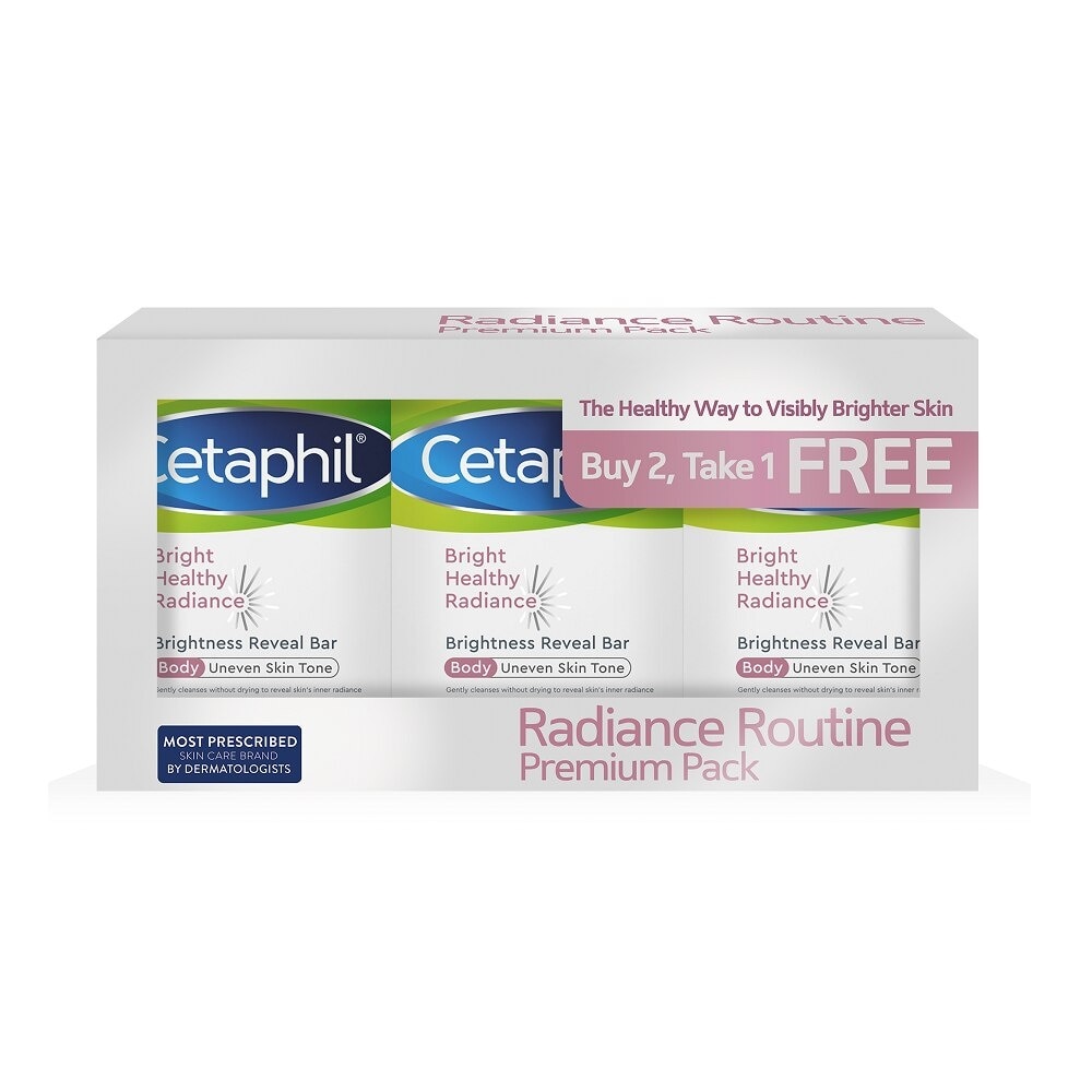 CETAPHIL Radiance Routine Premium Pack Buy 2 Get 1 Promo Pack 100G X 3