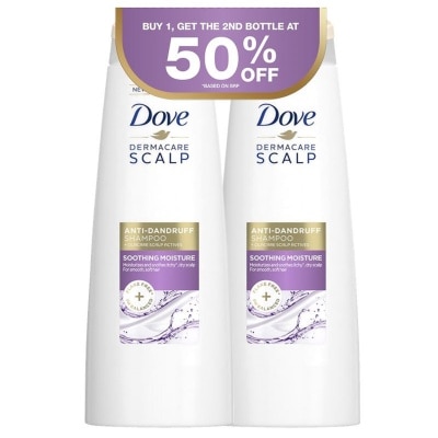 DOVE Dermacare Anti-Dandruff Scalp Soothing Moisture Shampoo 320ML BUY 1 GET 2nd at 50% Off