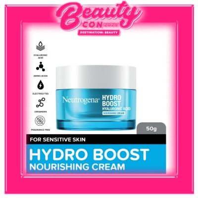 NEUTROGENA Neutrogena Hydro Boost Nourishing Cream 50g- Face Moisturizer w Hyaluronic Acid for Sensitive Skin