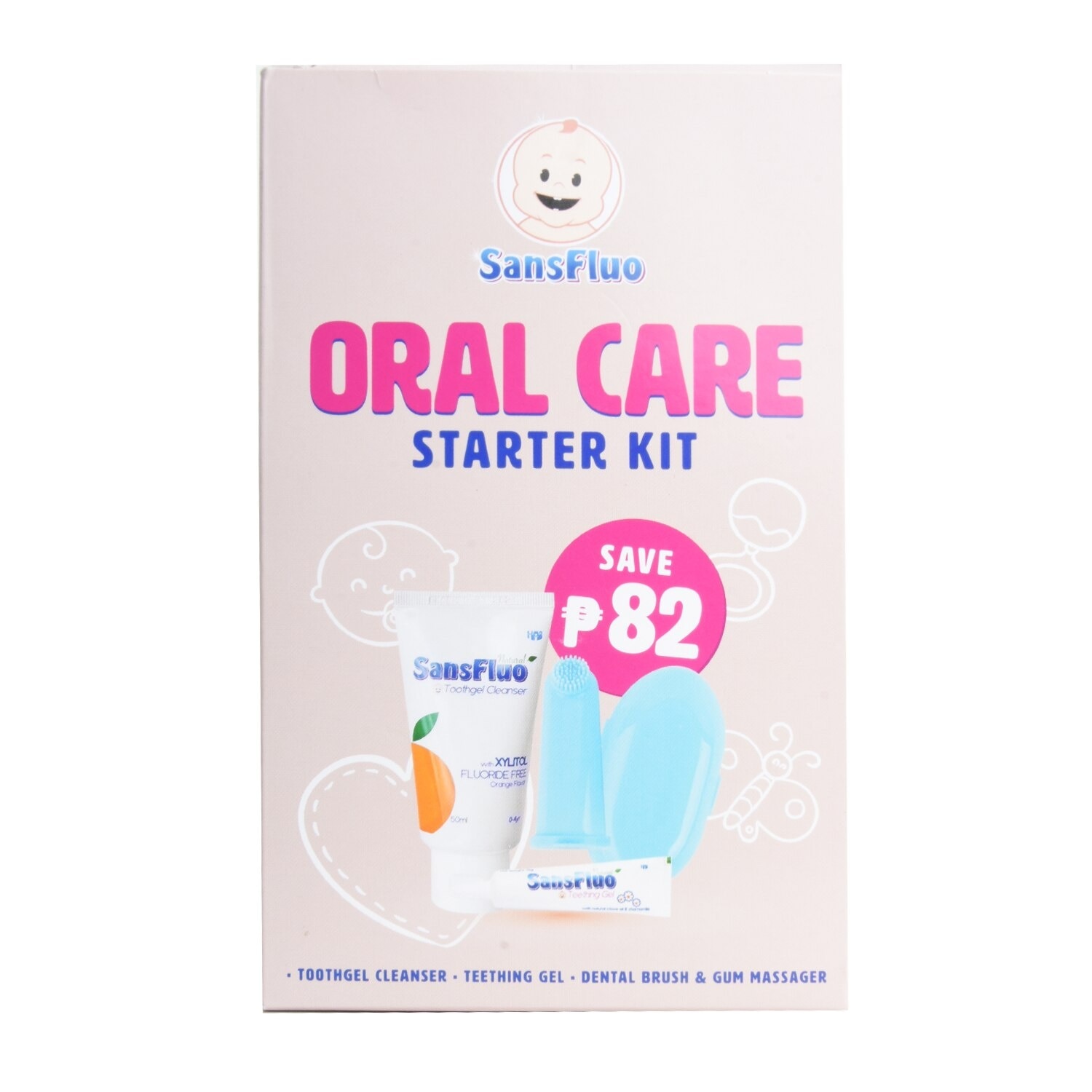 Oral Care Starter Kit Pink