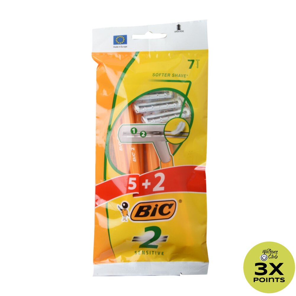 BIC 2 Dispo Razor  Pouch 5+2