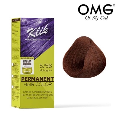 KLIK Permanent Hair Color Cream 60ml - 5.56 Mahogany