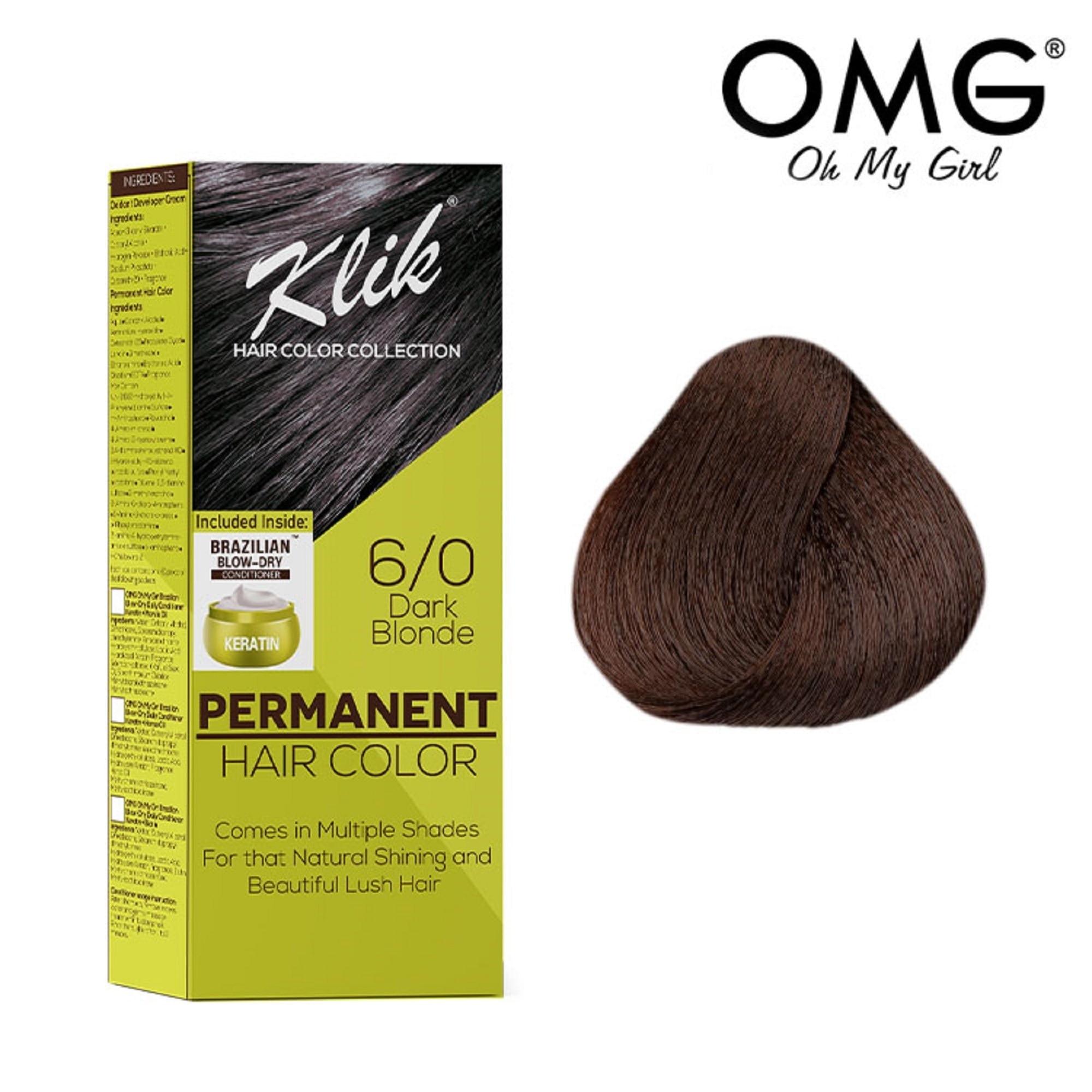 Permanent Hair Color Cream 60ml - 6.00 Dark Blonde
