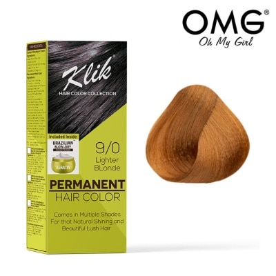 KLIK Permanent Hair Color Cream 60ml - 9.00 Lighter Blonde