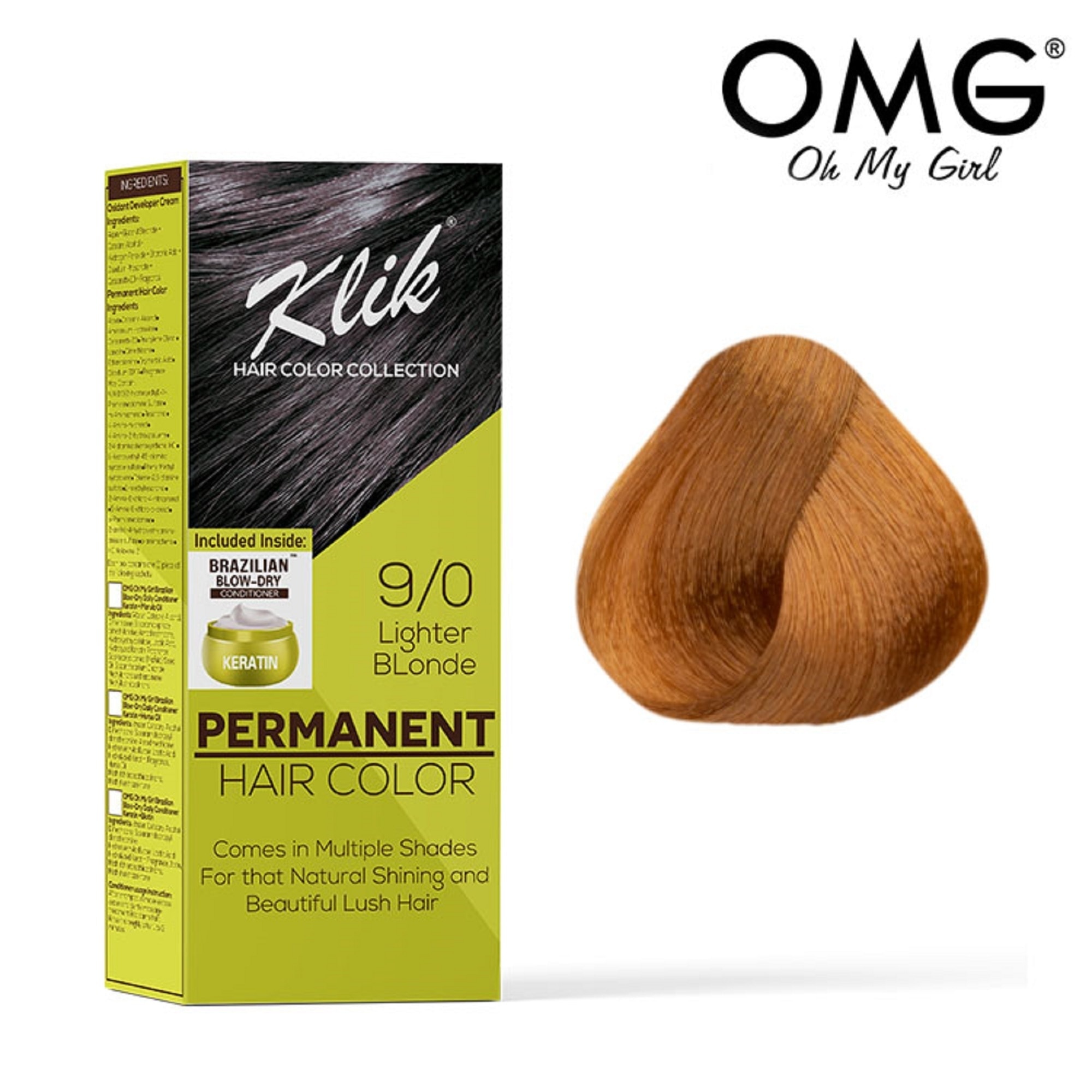 Permanent Hair Color Cream 60ml - 9.00 Lighter Blonde