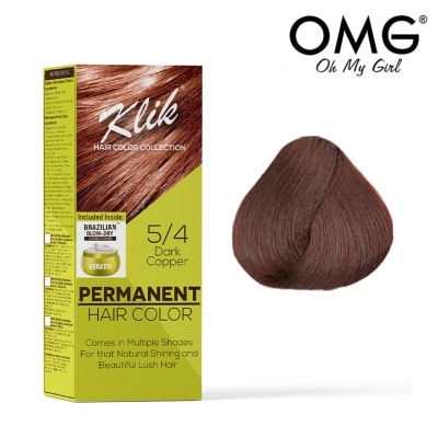 KLIK Permanent Hair Color Cream 60ml - 5.40 Dark Copper