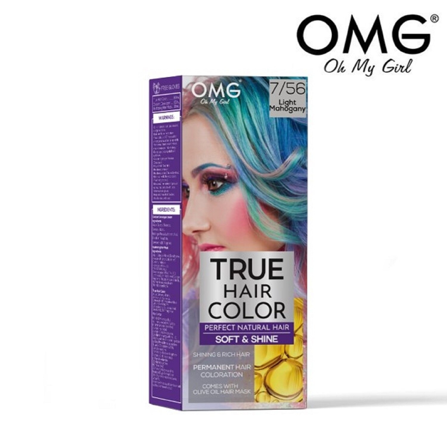 True Hair Color 60ml - 7.56 Light Mahogany