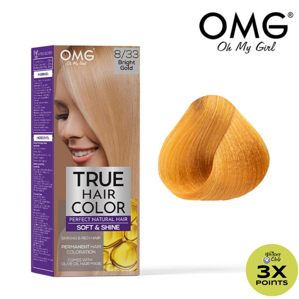 True Hair Color 60ml - 8.33 Bright Gold