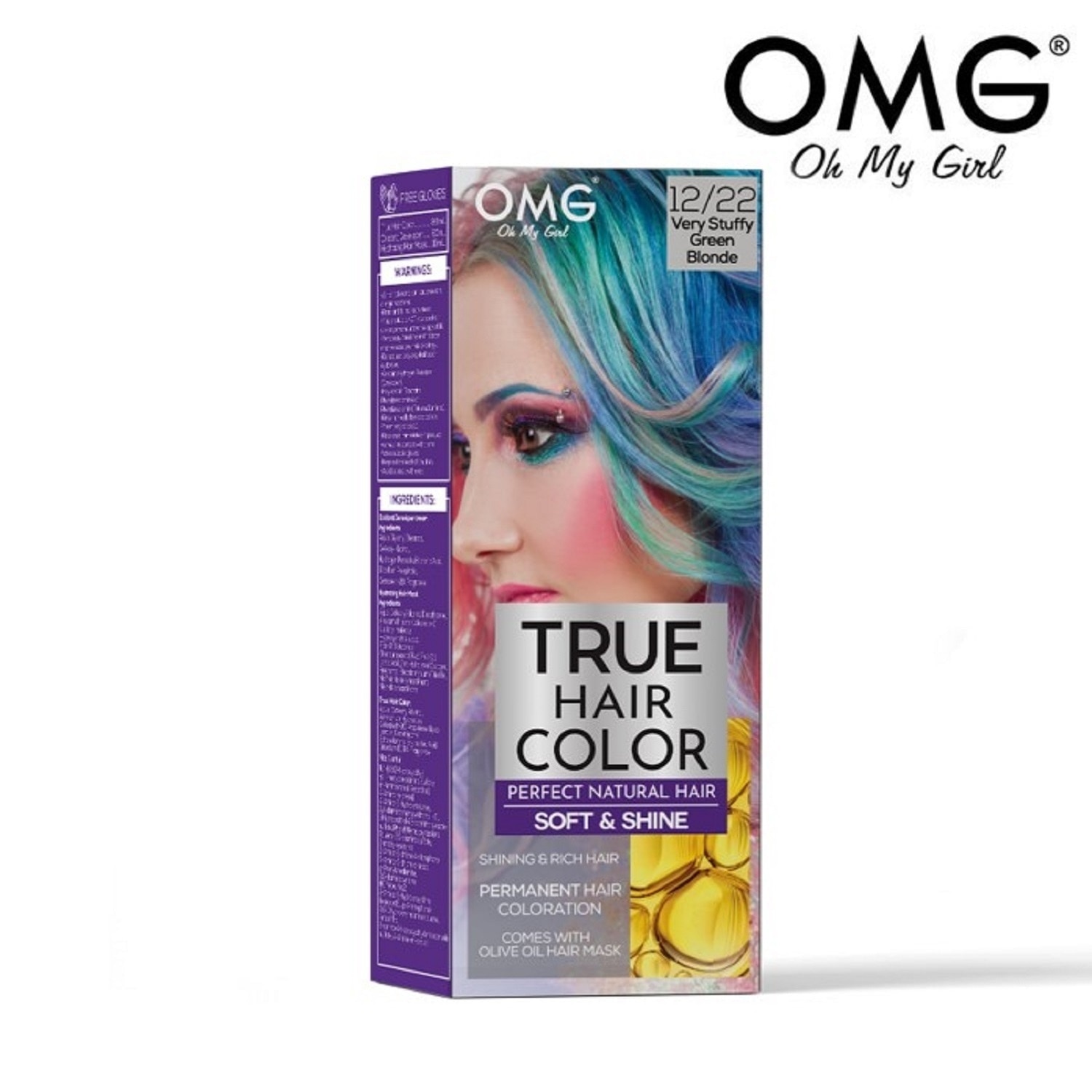 True Hair Color 60ml - 12.22 Very Stuffy Green Blonde