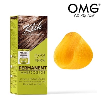 KLIK Permanent Hair Color Cream 60ml - 0.33 Yellow