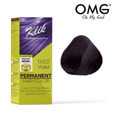 KLIK Permanent Hair Color Cream 60ml - 0.22 Violet