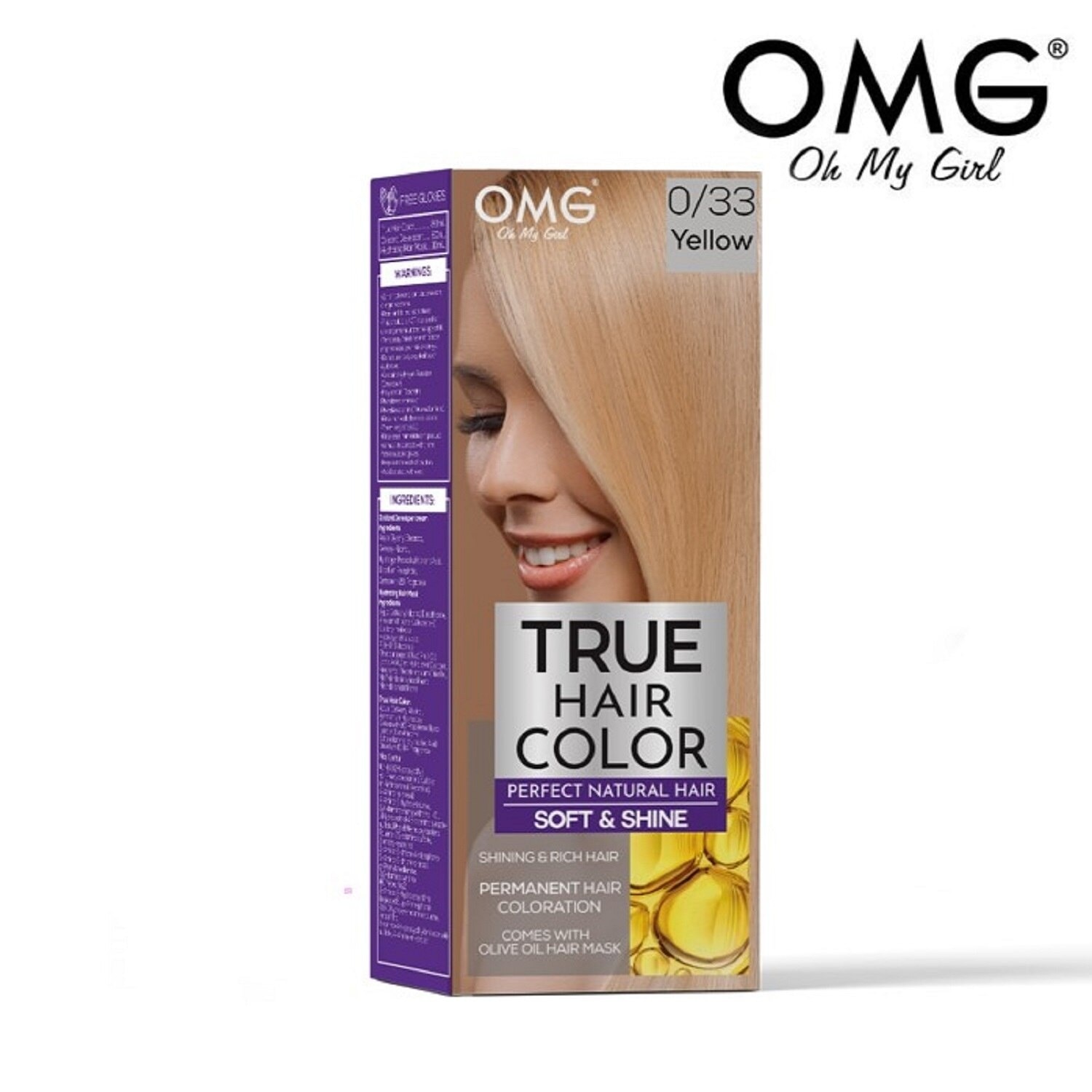 True Hair Color 60ml - 0.33 Yellow