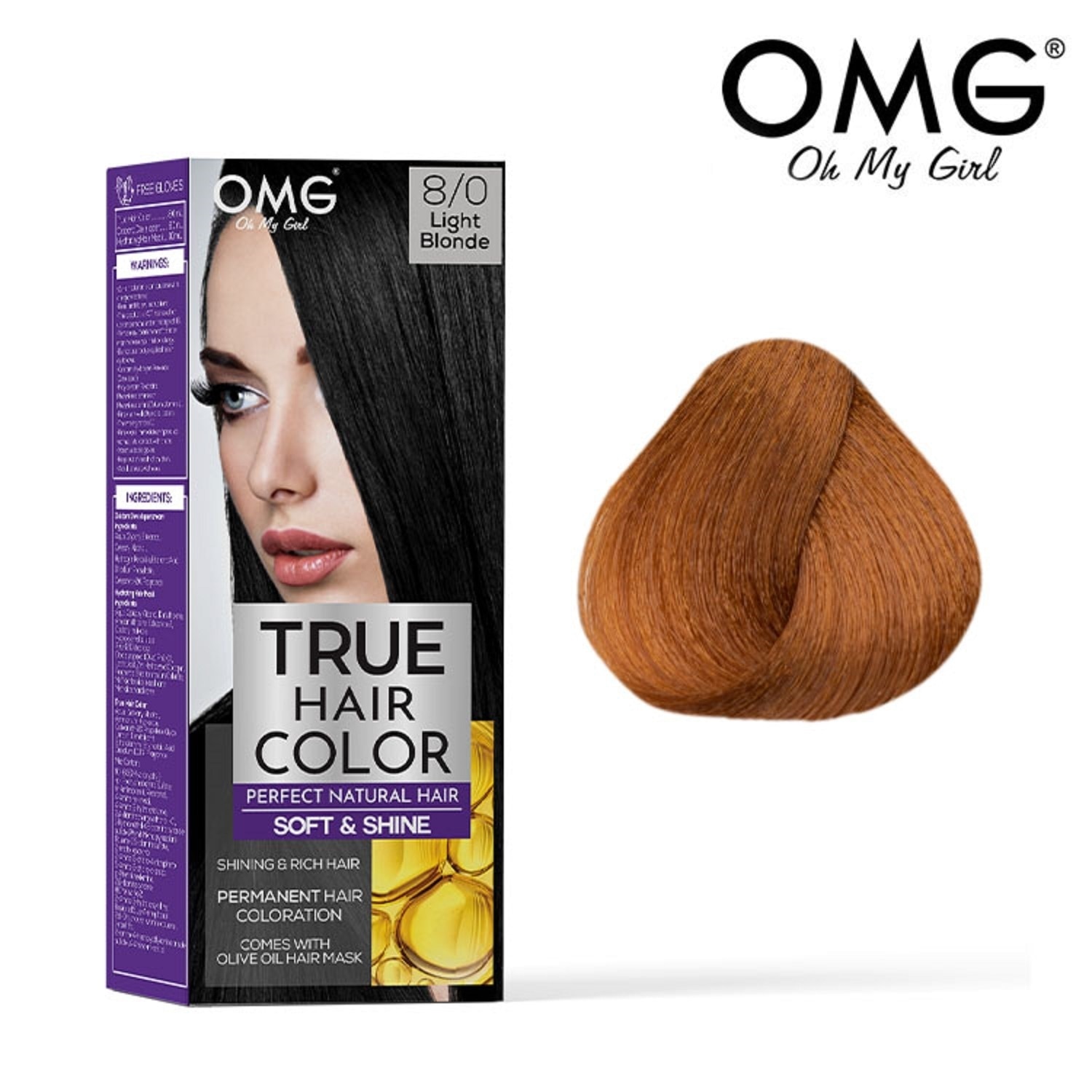 True Hair Color 60ml - 8.00 Light Blonde