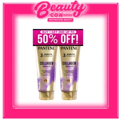 PANTENE Conditioner 3 Minute Miracle Collagen Repair 150ml Buy 1 Get the 2nd at 50% Off