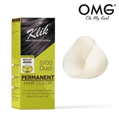 KLIK Permanent Hair Color Cream 60ml - 0.00 Dust