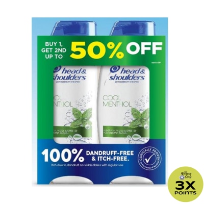 HEAD N SHOULDERS Cool Mentol 170ml BUY 1 GET 2nd at 50% Off