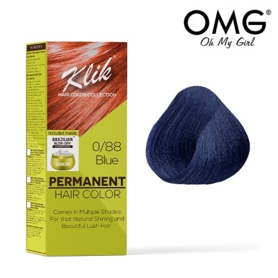 KLIK Permanent Hair Color Cream 60ml - 0.88 Blue