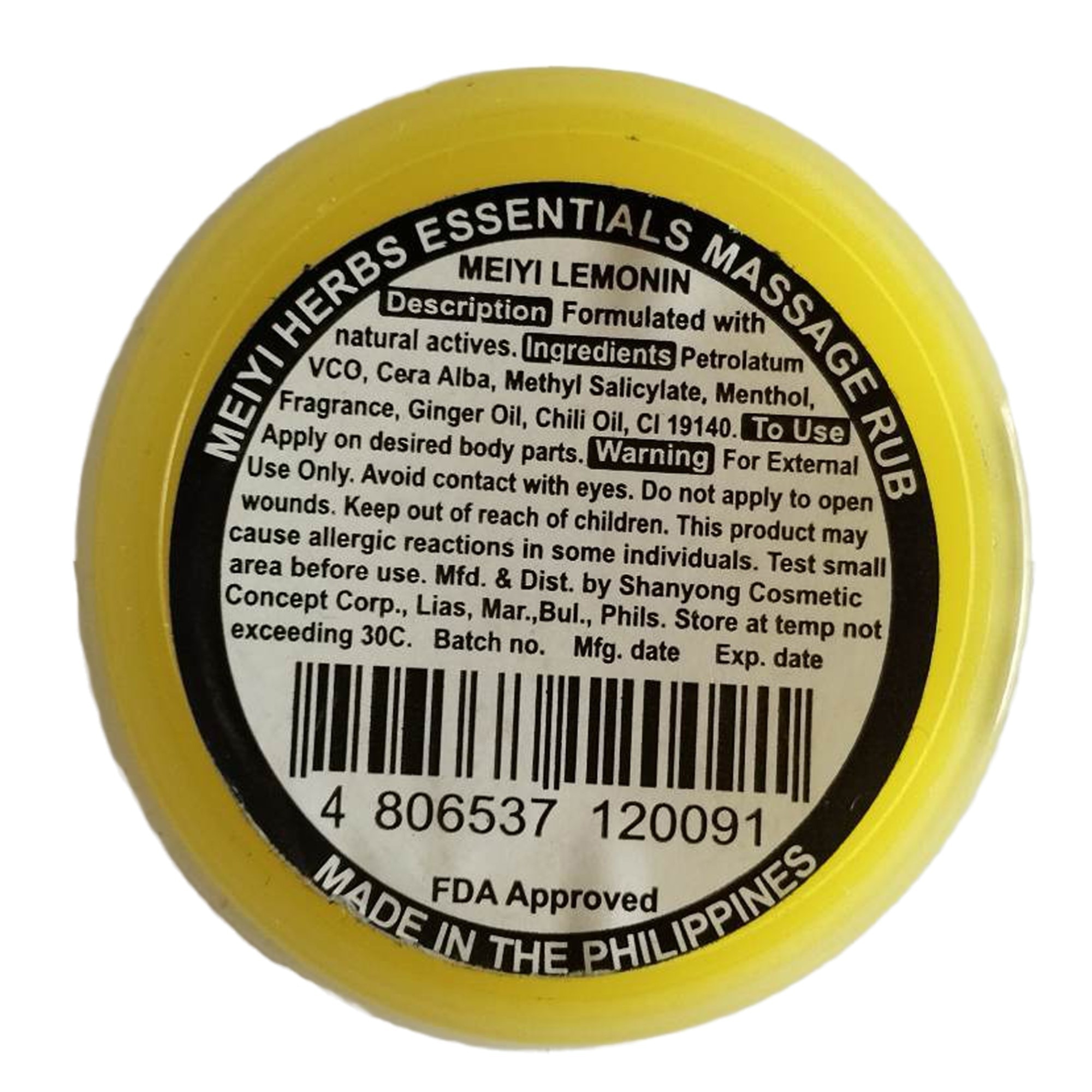 Massage Rub Lemonin 10g