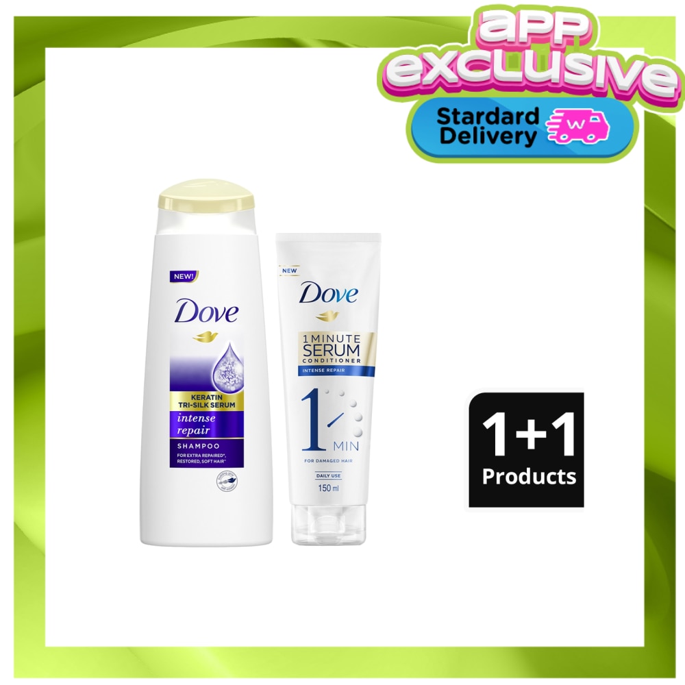 Dove Intense Repair Shampoo 170ML + Serum Conditioner 150ML