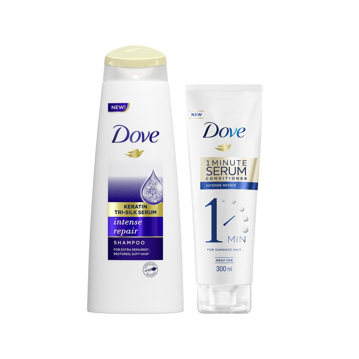 Dove Intense Repair Shampoo 340ML + Serum Conditioner 300ML