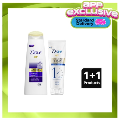 DOVE Dove Intense Repair Shampoo 340ML + Serum Conditioner 300ML
