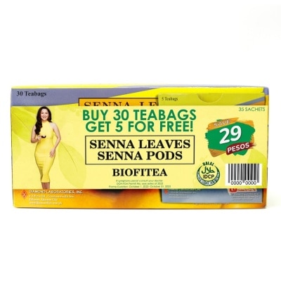 BIOFITEA Senna Leaves + Senna Pods 30 + 5 Tea bags