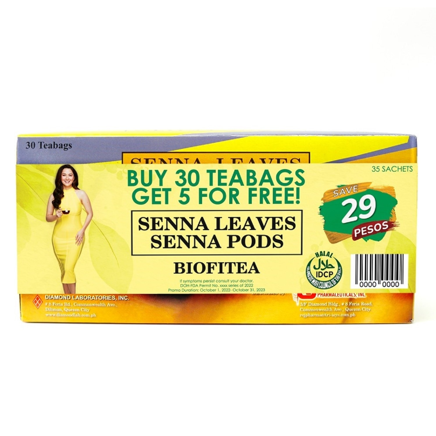 Senna Leaves + Senna Pods 30 + 5 Tea bags