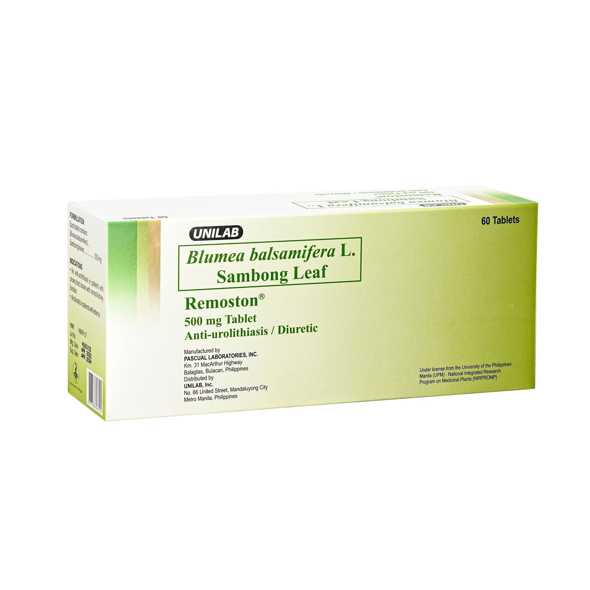 Blumea balsamifera L. + Sambong Leaf 500mg 1 Tablet (sold per piece)