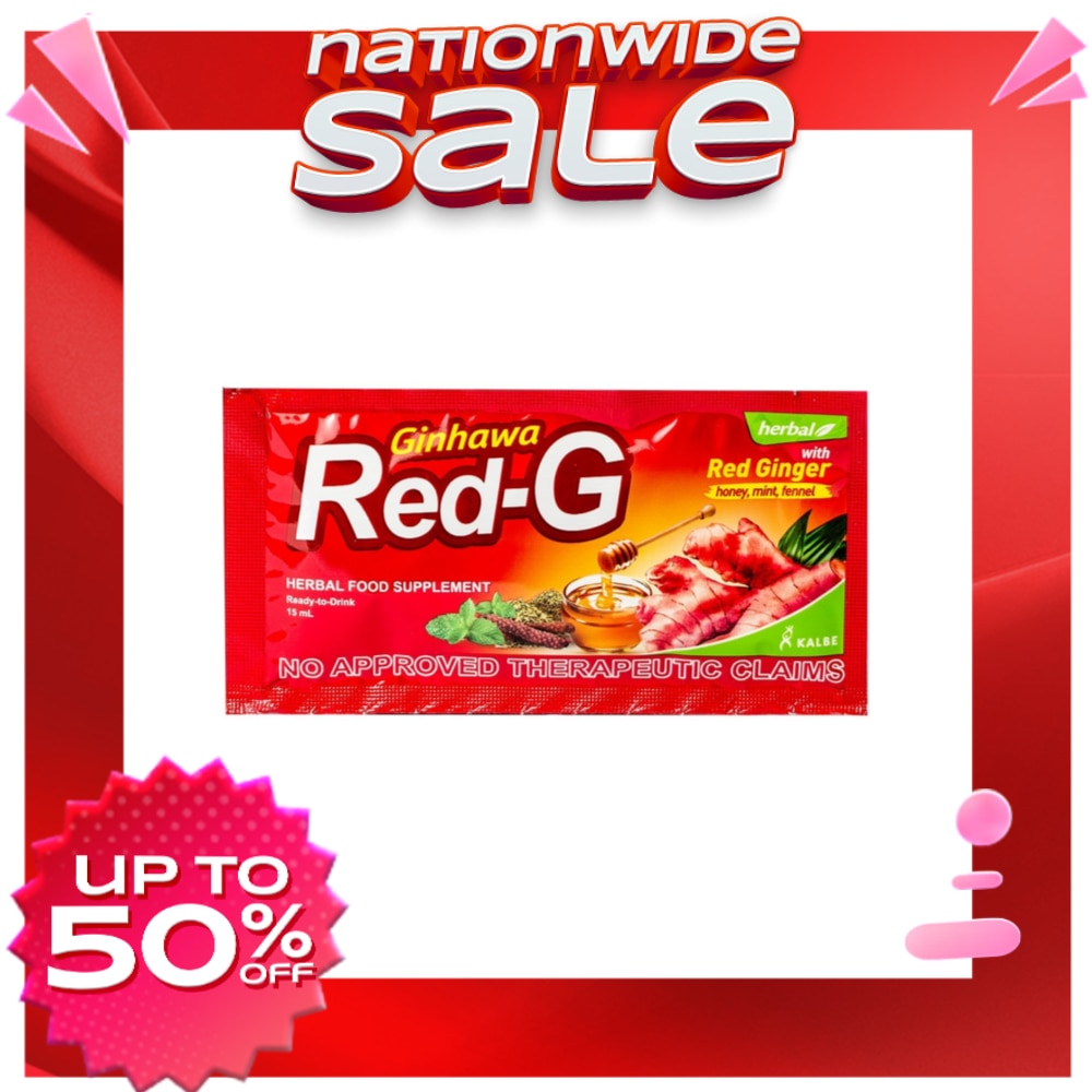 GINHAWA RED G Herbal Food Supplement Ready to Drink 15mL