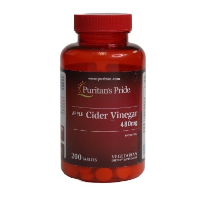 PURITANS PRIDE Apple Cider Vinegar 480 mg 200 Tablets