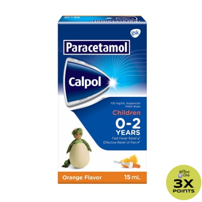 CALPOL Paracetamol 0 to 2 Infant Drops Orange 15ml