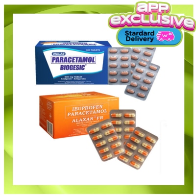 BIOGESIC BIOGESIC Buy 30 Biogesic Tabs And 30 Alaxan Caps  Get 30% Off (Available in Standard Home Delivery Only)