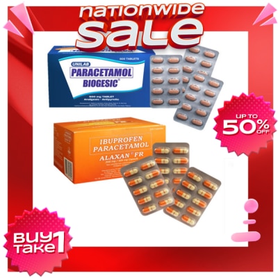 BIOGESIC Buy 30 Biogesic Tabs And 30 Alaxan Caps  Get 30% Off
