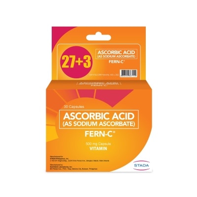 FERN C Ascorbic Acid (As Sodium Ascorbate) 27+3 Capsules