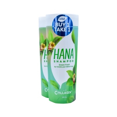 HANA Hana Shampoo Green Fresh 380ml Buy 1 Take 1