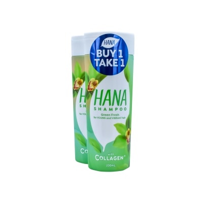 HANA Hana Shampoo Green Fresh 200ml Buy 1 Take 1