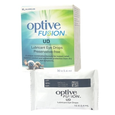 OPTIVE Fusion UD Lubricant Eye Drops 0.4ml 1 Box