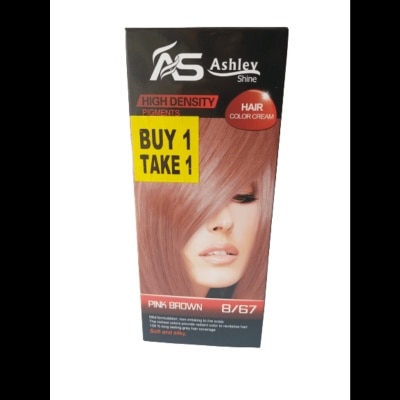 ASHLEY SHINE Hair Color Pink Brown 8/67