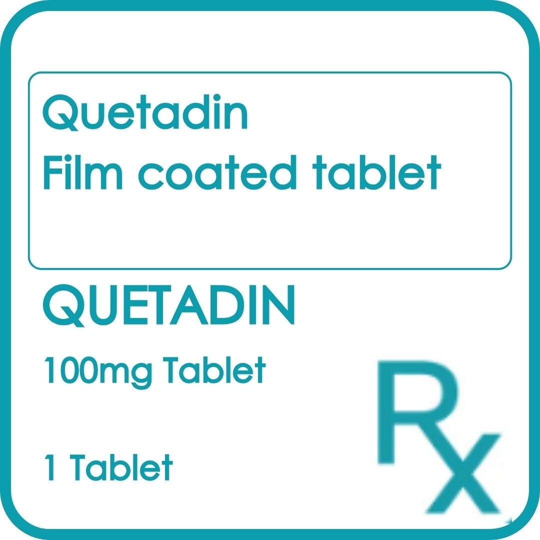 QUETADIN 100mg Film Coated Tablet Sold Per Piece [PRESCRIPTION REQUIRED]