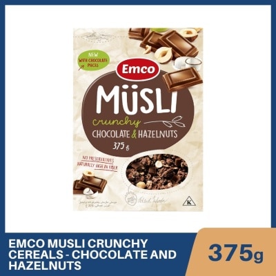 EMCO Musli Crunchy Cereals Chocolate and Hazelnuts 375g