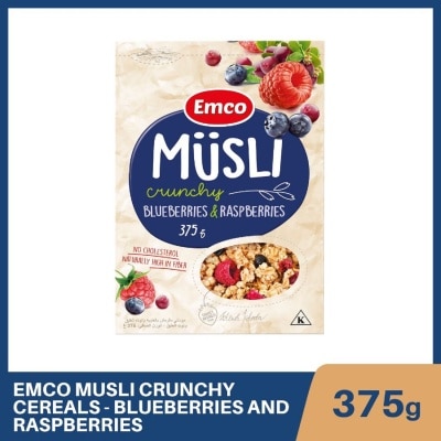 EMCO Musli Crunchy Cereals Blueberries and Raspberries 375g