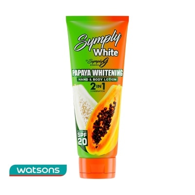 SYMPLY G Symply White Papaya Whitening Hand & Body Lotion 2In1 W/ Spf20 200Ml