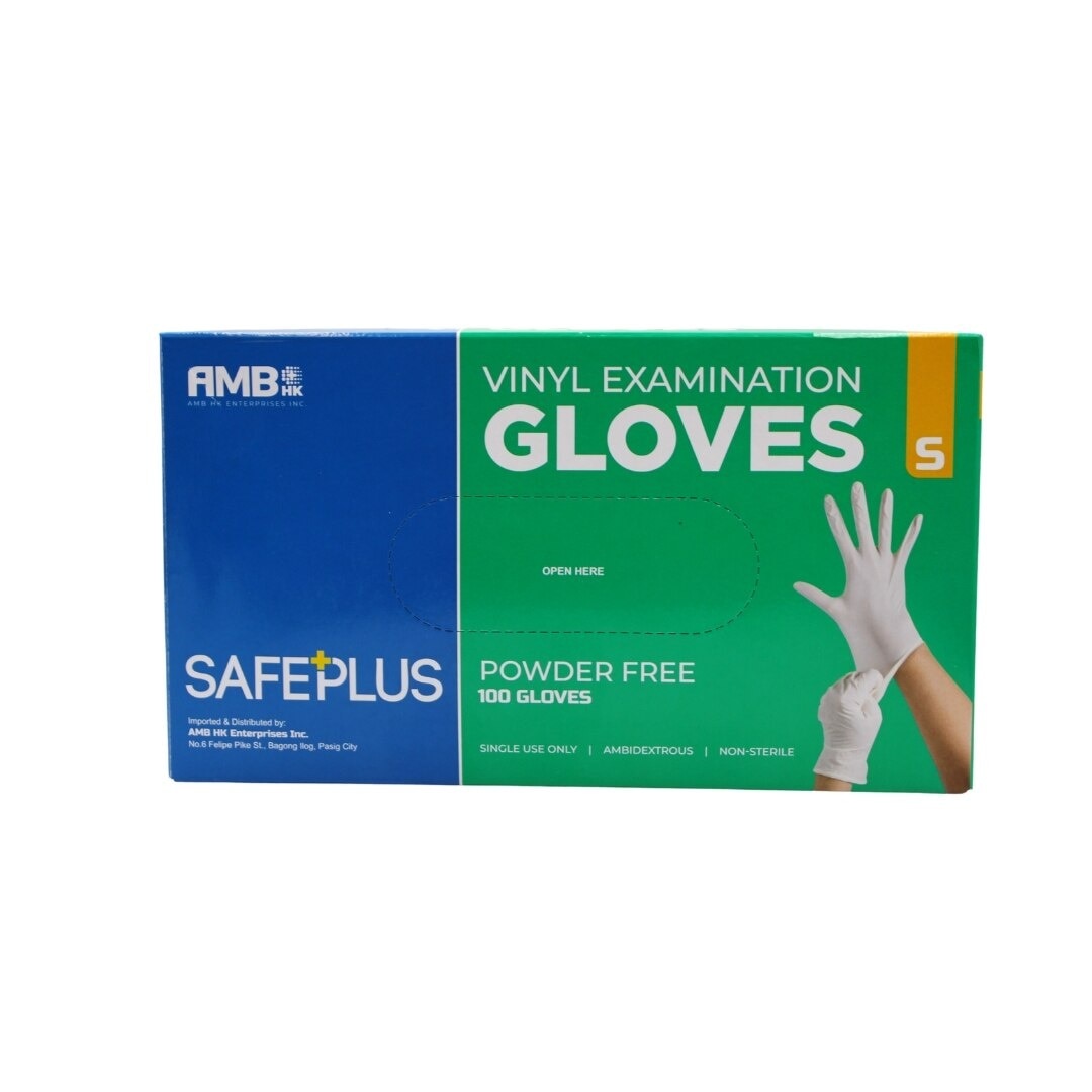 SAFEPLUS SMALL VINYL GLOVES BOX OF 100S