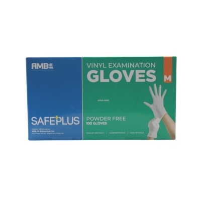 SAFEPLUS SAFEPLUS MEDIUM VINYL GLOVES BOX OF 100S