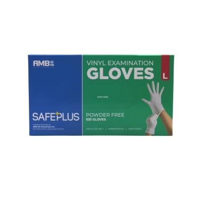 SAFEPLUS SAFEPLUS LARGE VINYL GLOVES BOX OF 100S