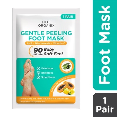 LUXE ORGANIX Gentle Peeling Foot Mask 1 Pair