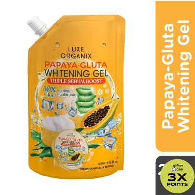 LUXE ORGANIX Papaya+Gluta Whitening Gel 200ml