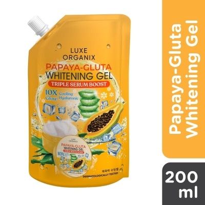 LUXE ORGANIX Papaya+Gluta Whitening Gel 200ml