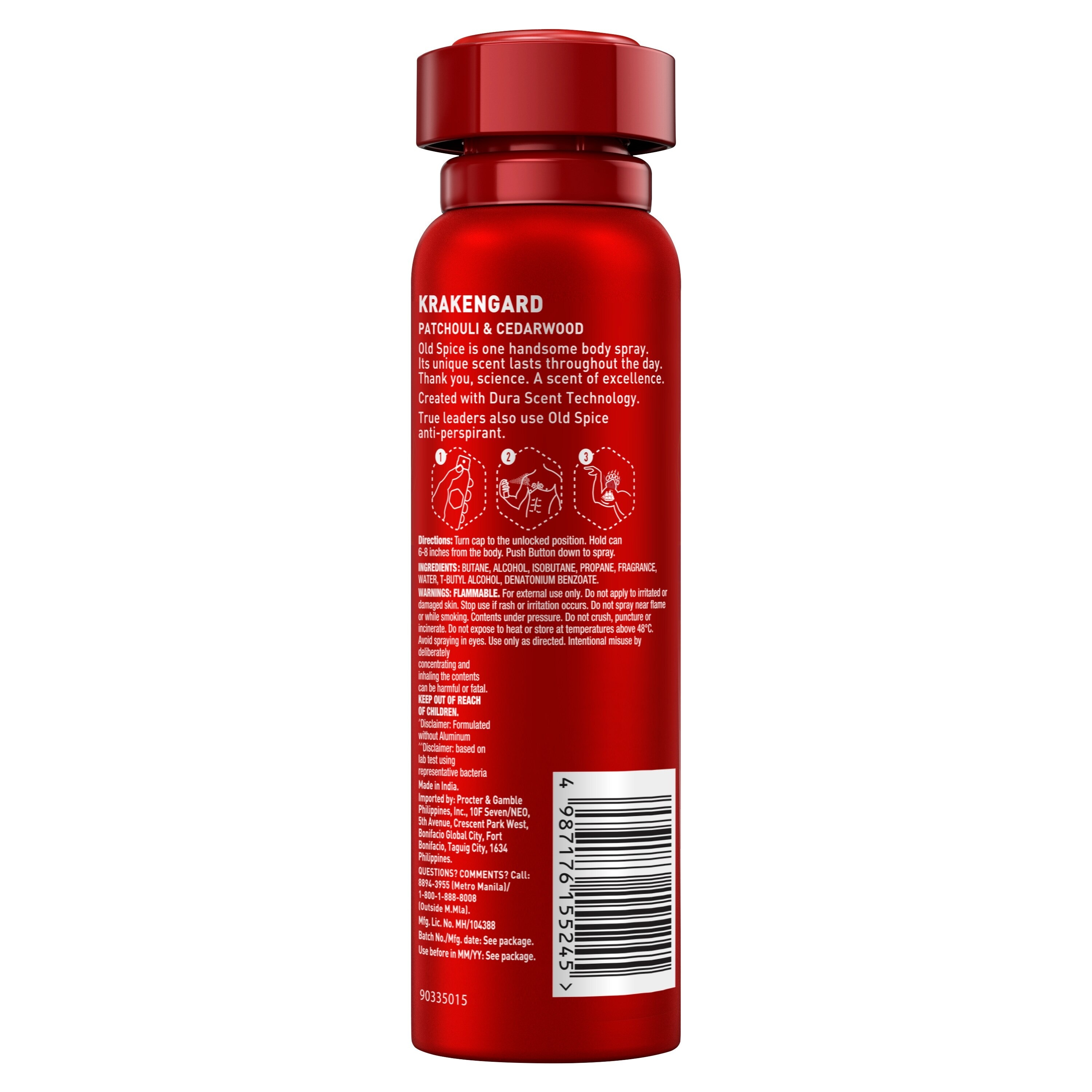 Body Spray Krakengard 150ml