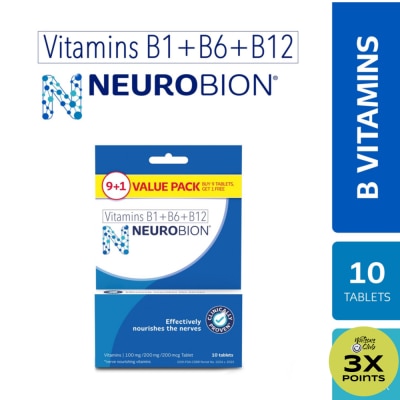 NEUROBION Vitamins B1+B6+B12 9+1 Value Pack